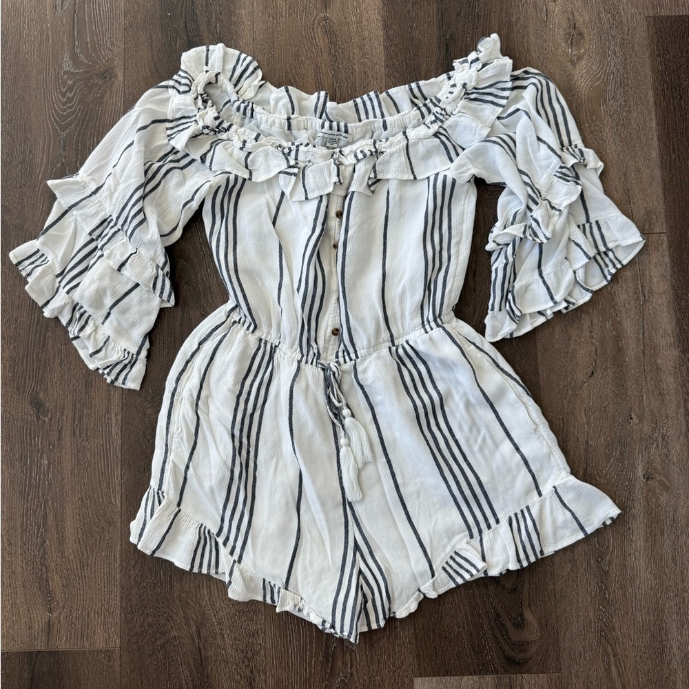 American Eagle Outfitters Striped Romper